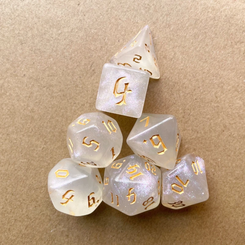 Board Game Font - 7 قطعة مجموعة جديدة بريق الذهب