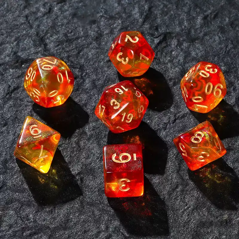 Board Game Font - 7 قطع من مكعبات النرد الجديدة