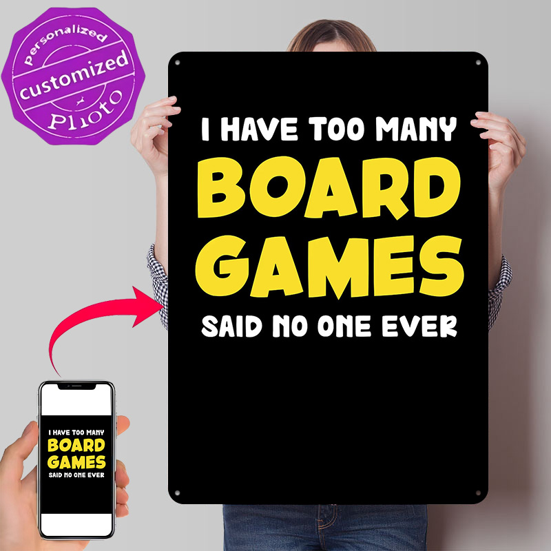Board Game Quote - لافتات معدنية مطبوعة ثلاثية الأبعاد بتصميم