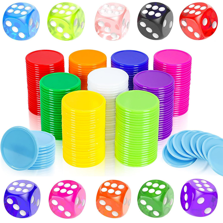 Board Game Sequence - مجموعة 100 شرائح و10 نردات -