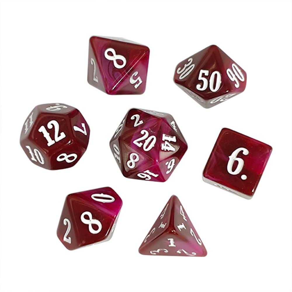 مجموعة من 7 قطع من النرد متعدد - مراجعة Board Game Font وسعره