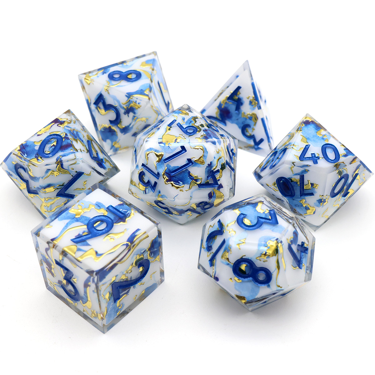 نرد RPG مصنوع يدويًا بحافة حاد - مراجعة Board Game Land وسعره