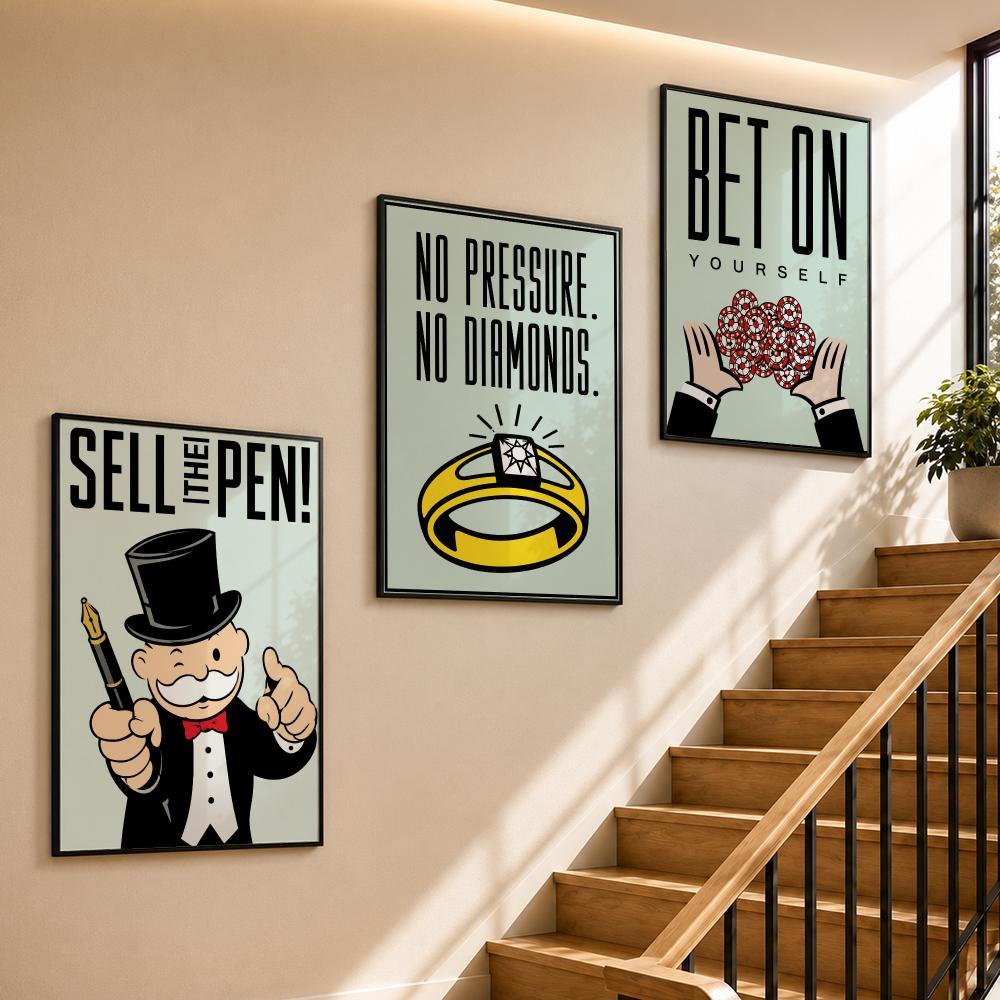 لعبة مونوبولي للعائلة، ملصق فن - مراجعة Board Game Monopoly وسعره