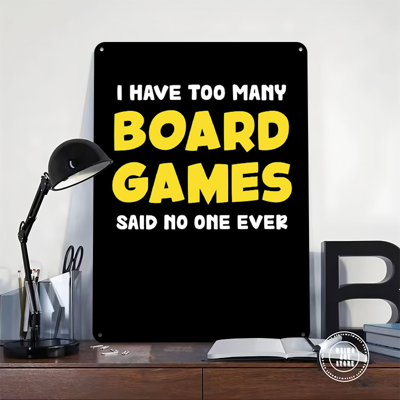 لافتات معدنية مطبوعة ثلاثية ال - مراجعة Board Game Quote وسعره