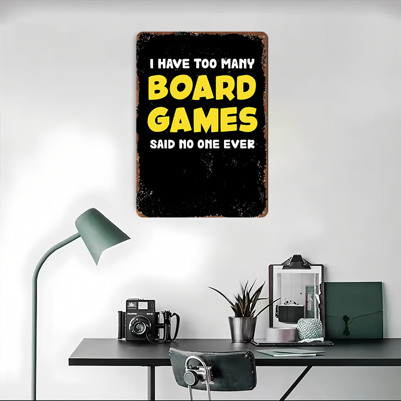 لافتات معدنية مطبوعة ثلاثية ال - مراجعة Board Game Quote وسعره