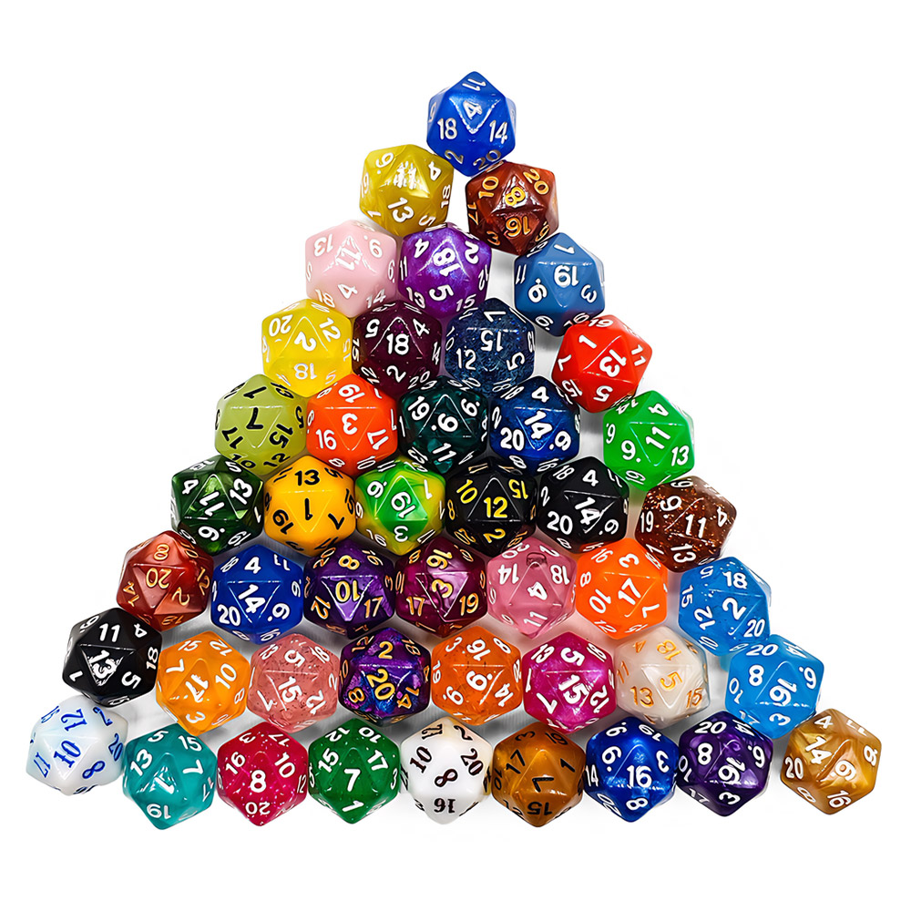60 قطعة النردات متعددة الجوانب - مراجعة Board Game Land وسعره