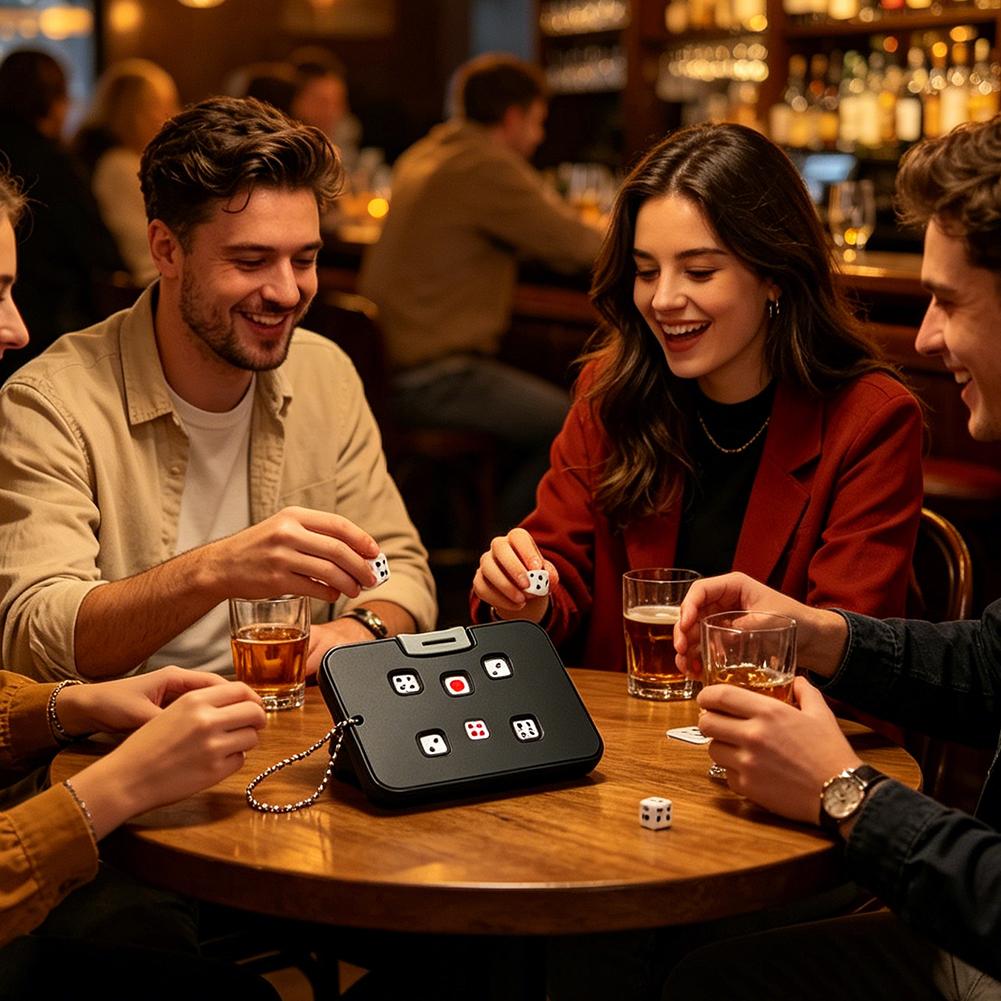 حافظة صغيرة محمولة للنرد مع سل - مراجعة Board Game Land وسعره