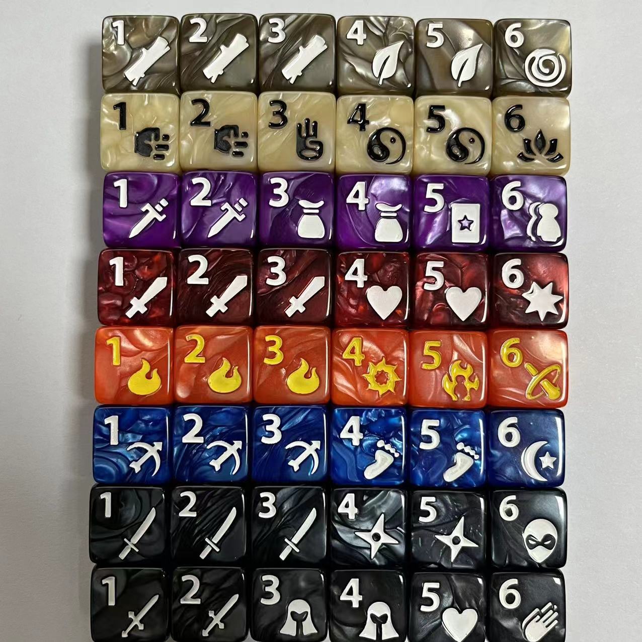10 قطعة مجموعة جديدة 16 مللي م - مراجعة Board Game Land وسعره